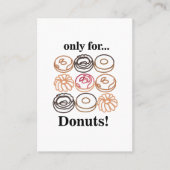 Carte De Visite Donut Doughnut Douce Boulangerie Alimentation (Devant)