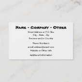 Carte De Visite Donut personnalisé (Dos)