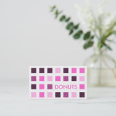 Carte De Visite DONUTS (carrés modernes) (Debout devant)