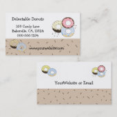 Carte De Visite Donuts Délicieux (Devant / Derrière)