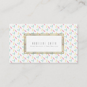 Carte De Visite Donuts Glaçés Pâtissier Décorateur de Gâteaux