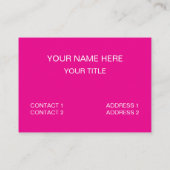 Carte De Visite Donuts Je Ne Mange Que Des Donuts (Dos)