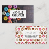 Carte De Visite Donuts on Table | Bakery (Devant / Derrière)