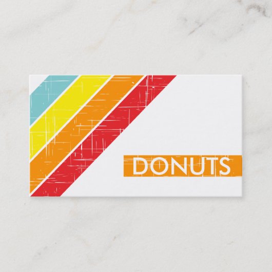 Carte De Visite DONUTS rétro (Devant)