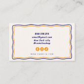 carte de visite doodle groovy (Dos)