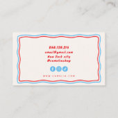 carte de visite doodle groovy (Dos)