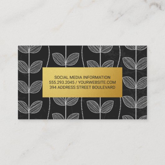 Carte De Visite Doodles de flamme (Dos)