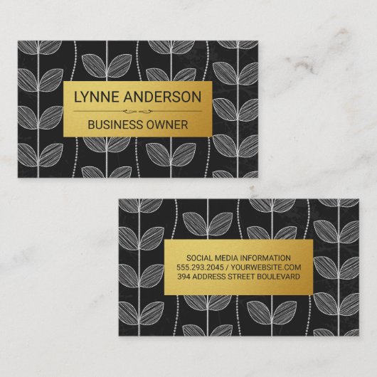 Carte De Visite Doodles de flamme (Devant / Derrière)