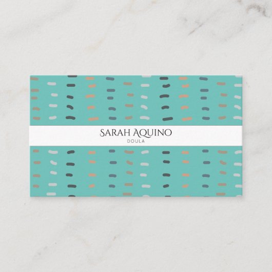 Carte De Visite Doodles Doula Monogram (Devant)