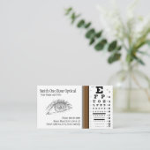 Carte de visite d'optométristes (Debout devant)