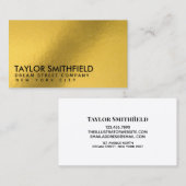 Carte de visite d'or (Devant / Derrière)