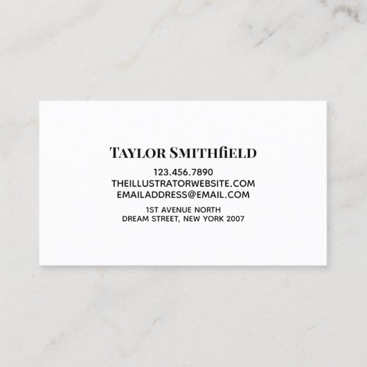 Carte de visite d'or (Dos)