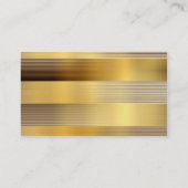 carte de visite d'or (Dos)