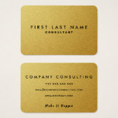 Carte de visite d'or (Devant & derrière)