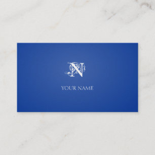 Carte De Visite D'or bleu-foncé de Nouveau