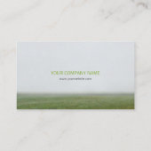 Carte de visite d'or d'arbre d'automne de nature (Dos)