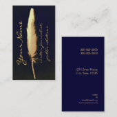 carte de visite d'or d'auteur de cannette (Devant / Derrière)