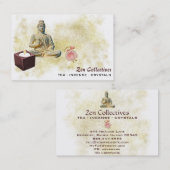 *~* Carte de visite d'or de bouddha de bouddha Zen (Devant / Derrière)