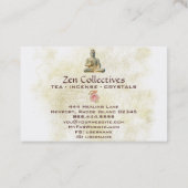 *~* Carte de visite d'or de bouddha de bouddha Zen (Dos)