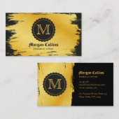 Carte de visite d'or de luxe (Devant / Derrière)