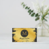 Carte de visite d'or de luxe (Debout devant)