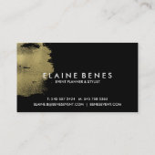 Carte de visite d'or de turquoise d'art moderne (Dos)