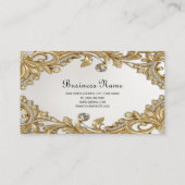 Carte de visite d'or décoratif (Dos)