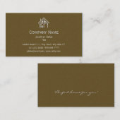 Carte de visite d'or d'immobiliers (Devant / Derrière)