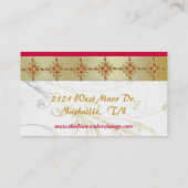 Carte de visite d'or et de bijoux (Dos)