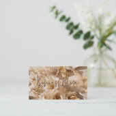 Carte de visite d'or neutre esthétique (Debout devant)