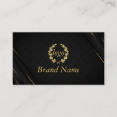 Carte de visite d'or noir (Devant)