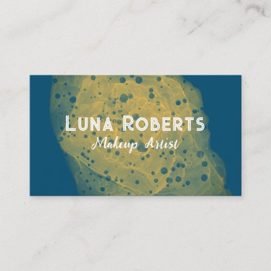 Carte de visite d'or peint (Devant)