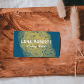 Carte de visite d'or peint