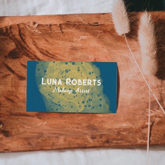 Carte de visite d'or peint