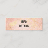 carte de visite d'or rose (Dos)