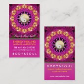 Carte de visite d'or rose holistique pour la guéri (Devant / Derrière)