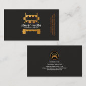 Carte De Visite D'or transport de professionnel de camion semi (Devant / Derrière)