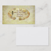 Carte de visite d'or vintage d'abeille (Devant / Derrière)