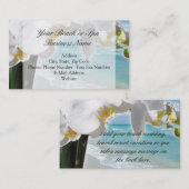 Carte de visite d'orchidée de plage relaxant (Devant / Derrière)