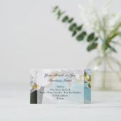 Carte de visite d'orchidée de plage relaxant (Debout devant)