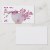 Carte de visite d'orchidée de zen (Devant / Derrière)