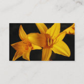 Carte de visite d'orchidée jaune (Dos)