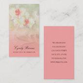 Carte de visite d'orchidées aquarelles (Devant / Derrière)