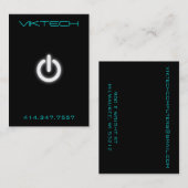 Carte de visite d'ordinateur (Devant / Derrière)