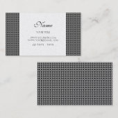 Carte De Visite Doré Élégant (Devant / Derrière)