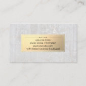 Carte De Visite Doré | Marble Rock (Dos)