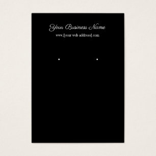 Carte de visite d'oreille personnalisé en noir sim