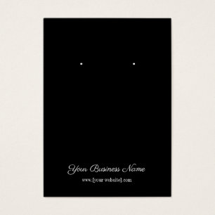 Carte de visite d'oreille personnalisé en noir sim