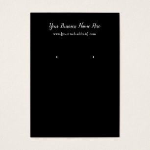 Carte de visite d'oreille personnalisé en noir sim