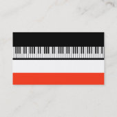 Carte de visite d'organe de claviers de clavier de (Dos)